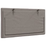 vidaXL Pernă pentru tăblie de pat, gri taupe, 80 cm, material textil vidaXL Pernă pentru tăblie de pat, gri taupe, 80 cm, material textil