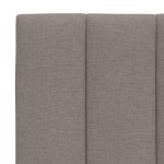 vidaXL Pernă pentru tăblie de pat, gri taupe, 80 cm, material textil vidaXL Pernă pentru tăblie de pat, gri taupe, 80 cm, material textil