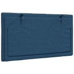 vidaXL Pernă pentru tăblie de pat, Hanko, albastru, 80 cm, material textil