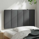 vidaXL Pernă pentru tăblie de pat, gri închis, 90 cm, material textil vidaXL Pernă pentru tăblie de pat, gri închis, 90 cm, material textil