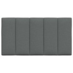 vidaXL Pernă pentru tăblie de pat, gri închis, 90 cm, material textil vidaXL Pernă pentru tăblie de pat, gri închis, 90 cm, material textil