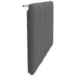 vidaXL Pernă pentru tăblie de pat, gri închis, 90 cm, material textil vidaXL Pernă pentru tăblie de pat, gri închis, 90 cm, material textil