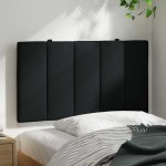 vidaXL Pernă pentru tăblie de pat, negru, 90 cm, material textil