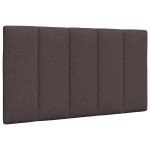 vidaXL Pernă pentru tăblie de pat maro închis, 90 cm, material textil vidaXL Pernă pentru tăblie de pat maro închis, 90 cm, material textil