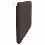 vidaXL Pernă pentru tăblie de pat maro închis, 90 cm, material textil vidaXL Pernă pentru tăblie de pat maro închis, 90 cm, material textil