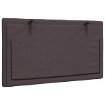 vidaXL Pernă pentru tăblie de pat maro închis, 90 cm, material textil vidaXL Pernă pentru tăblie de pat maro închis, 90 cm, material textil