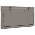 vidaXL Pernă pentru tăblie de pat, gri taupe, 90 cm, material textil vidaXL Pernă pentru tăblie de pat, gri taupe, 90 cm, material textil