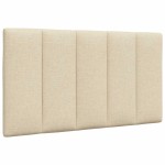 vidaXL Pernă pentru tăblie de pat, crem, 90 cm, material textil