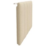 vidaXL Pernă pentru tăblie de pat, crem, 90 cm, material textil