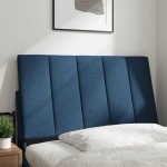 vidaXL Pernă pentru tăblie de pat, Hanko, albastru, 90 cm, material textil