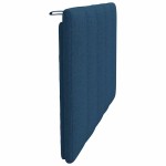 vidaXL Pernă pentru tăblie de pat, Hanko, albastru, 90 cm, material textil