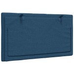 vidaXL Pernă pentru tăblie de pat, Hanko, albastru, 90 cm, material textil