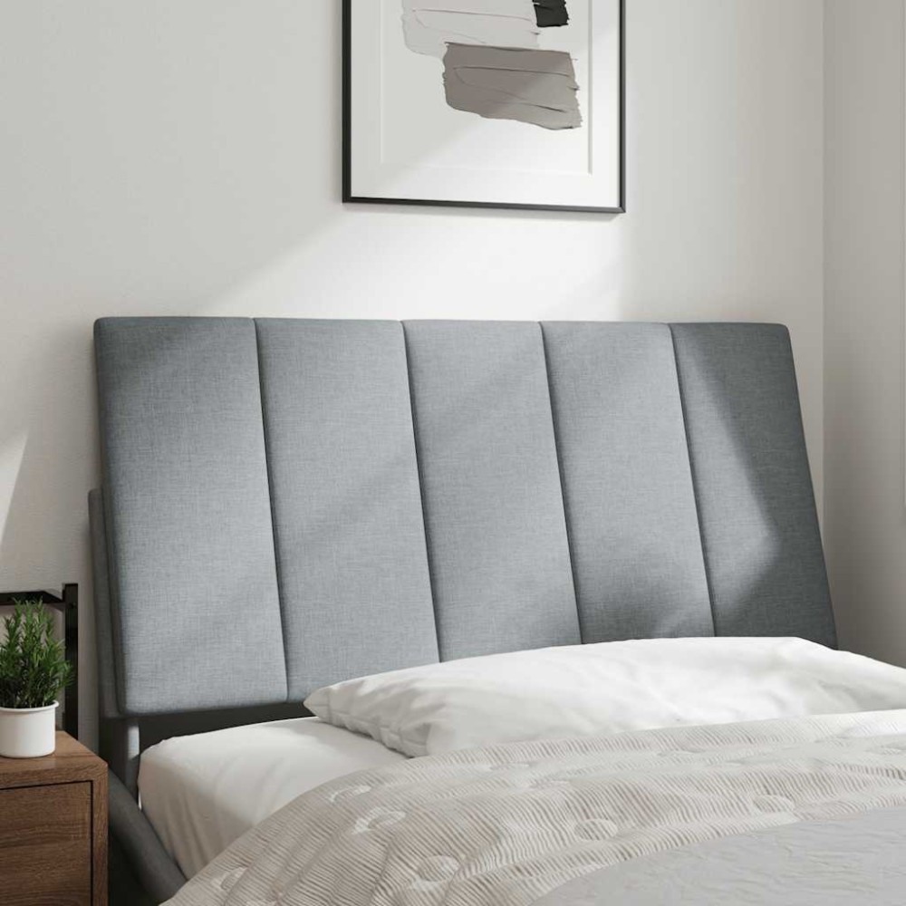 vidaXL Pernă tăblie de pat, Hanko, gri deschis, 100 cm, material textil