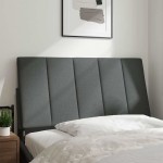 vidaXL Pernă pentru tăblie de pat, gri închis, 100 cm, material textil