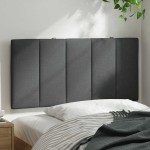 vidaXL Pernă pentru tăblie de pat, gri închis, 100 cm, material textil