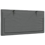 vidaXL Pernă pentru tăblie de pat, gri închis, 100 cm, material textil