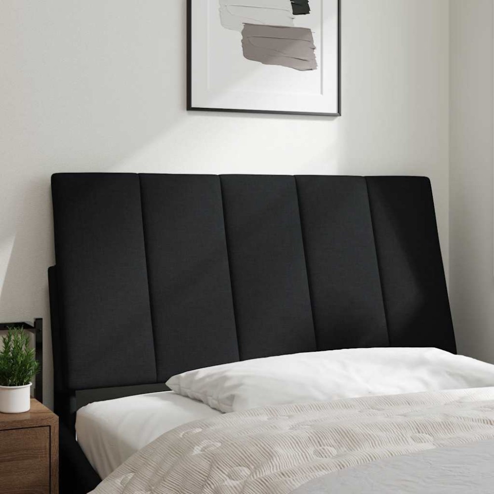 vidaXL Pernă pentru tăblie de pat, negru, 100 cm, material textil