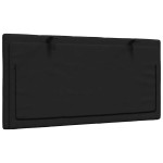 vidaXL Pernă pentru tăblie de pat, negru, 100 cm, material textil vidaXL Pernă pentru tăblie de pat, negru, 100 cm, material textil