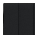 vidaXL Pernă pentru tăblie de pat, negru, 100 cm, material textil vidaXL Pernă pentru tăblie de pat, negru, 100 cm, material textil