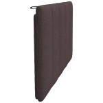 vidaXL Pernă pentru tăblie de pat maro închis, 100 cm, material textil vidaXL Pernă pentru tăblie de pat maro închis, 100 cm, material textil