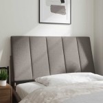 vidaXL Pernă pentru tăblie de pat, gri taupe, 100 cm, material textil vidaXL Pernă pentru tăblie de pat, gri taupe, 100 cm, material textil