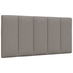 vidaXL Pernă pentru tăblie de pat, gri taupe, 100 cm, material textil vidaXL Pernă pentru tăblie de pat, gri taupe, 100 cm, material textil