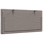 vidaXL Pernă pentru tăblie de pat, gri taupe, 100 cm, material textil vidaXL Pernă pentru tăblie de pat, gri taupe, 100 cm, material textil