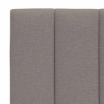 vidaXL Pernă pentru tăblie de pat, gri taupe, 100 cm, material textil vidaXL Pernă pentru tăblie de pat, gri taupe, 100 cm, material textil