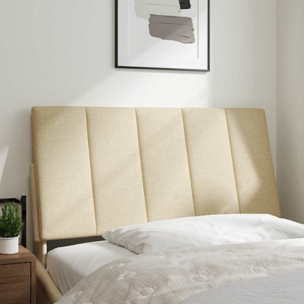 vidaXL Pernă pentru tăblie de pat, crem, 100 cm, material textil