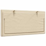 vidaXL Pernă pentru tăblie de pat, crem, 100 cm, material textil vidaXL Pernă pentru tăblie de pat, crem, 100 cm, material textil
