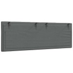vidaXL Pernă pentru tăblie de pat, Hanko, gri închis, 120 cm, material textil