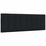 vidaXL Pernă pentru tăblie de pat, negru, 120 cm, material textil vidaXL Pernă pentru tăblie de pat, negru, 120 cm, material textil