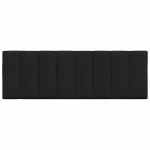 vidaXL Pernă pentru tăblie de pat, negru, 120 cm, material textil vidaXL Pernă pentru tăblie de pat, negru, 120 cm, material textil
