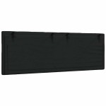 vidaXL Pernă pentru tăblie de pat, negru, 120 cm, material textil vidaXL Pernă pentru tăblie de pat, negru, 120 cm, material textil