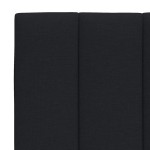 vidaXL Pernă pentru tăblie de pat, negru, 120 cm, material textil vidaXL Pernă pentru tăblie de pat, negru, 120 cm, material textil