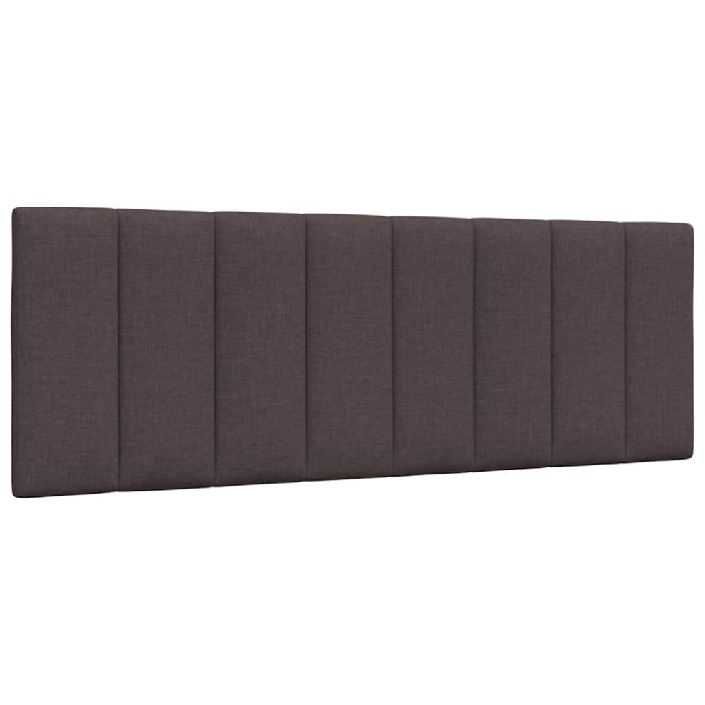 vidaXL Pernă pentru tăblie de pat maro închis, 120 cm, material textil