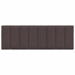 vidaXL Pernă pentru tăblie de pat maro închis, 120 cm, material textil vidaXL Pernă pentru tăblie de pat maro închis, 120 cm, material textil