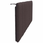 vidaXL Pernă pentru tăblie de pat maro închis, 120 cm, material textil vidaXL Pernă pentru tăblie de pat maro închis, 120 cm, material textil