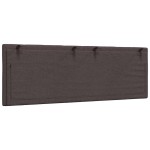 vidaXL Pernă pentru tăblie de pat maro închis, 120 cm, material textil vidaXL Pernă pentru tăblie de pat maro închis, 120 cm, material textil