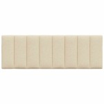 vidaXL Pernă pentru tăblie de pat, crem, 120 cm, material textil