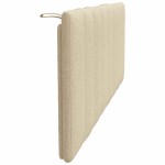 vidaXL Pernă pentru tăblie de pat, crem, 120 cm, material textil