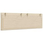vidaXL Pernă pentru tăblie de pat, crem, 120 cm, material textil