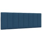 vidaXL Pernă pentru tăblie de pat, albastru, 120 cm, material textil vidaXL Pernă pentru tăblie de pat, albastru, 120 cm, material textil