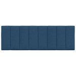 vidaXL Pernă pentru tăblie de pat, albastru, 120 cm, material textil vidaXL Pernă pentru tăblie de pat, albastru, 120 cm, material textil