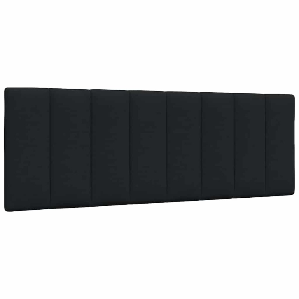 vidaXL Pernă pentru tăblie de pat, negru, 140 cm, material textil