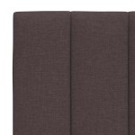 vidaXL Pernă pentru tăblie de pat maro închis, 140 cm, material textil vidaXL Pernă pentru tăblie de pat maro închis, 140 cm, material textil