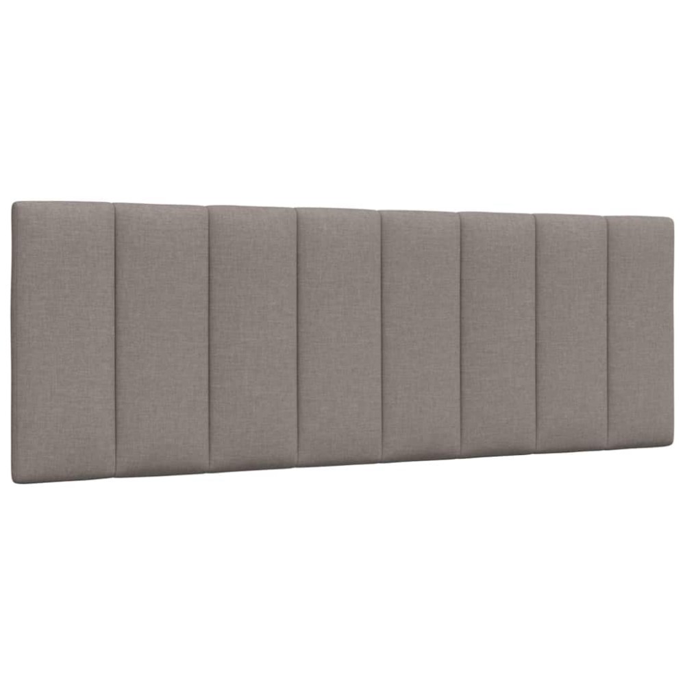 vidaXL Pernă pentru tăblie de pat, gri taupe, 140 cm, material textil