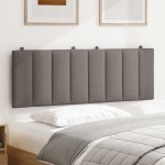 vidaXL Pernă pentru tăblie de pat, gri taupe, 140 cm, material textil vidaXL Pernă pentru tăblie de pat, gri taupe, 140 cm, material textil