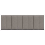 vidaXL Pernă pentru tăblie de pat, gri taupe, 140 cm, material textil vidaXL Pernă pentru tăblie de pat, gri taupe, 140 cm, material textil