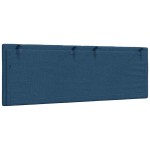 vidaXL Pernă pentru tăblie de pat, Hanko, albastru, 140 cm, material textil
